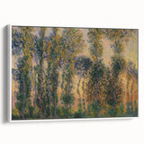 Impressionist Sunrise - Monet's Poplars at Giverny, Elegant Framed Print