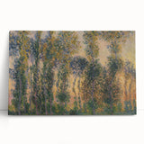 Impressionist Sunrise - Monet's Poplars at Giverny, Elegant Framed Print