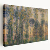 Impressionist Sunrise - Monet's Poplars at Giverny, Elegant Framed Print