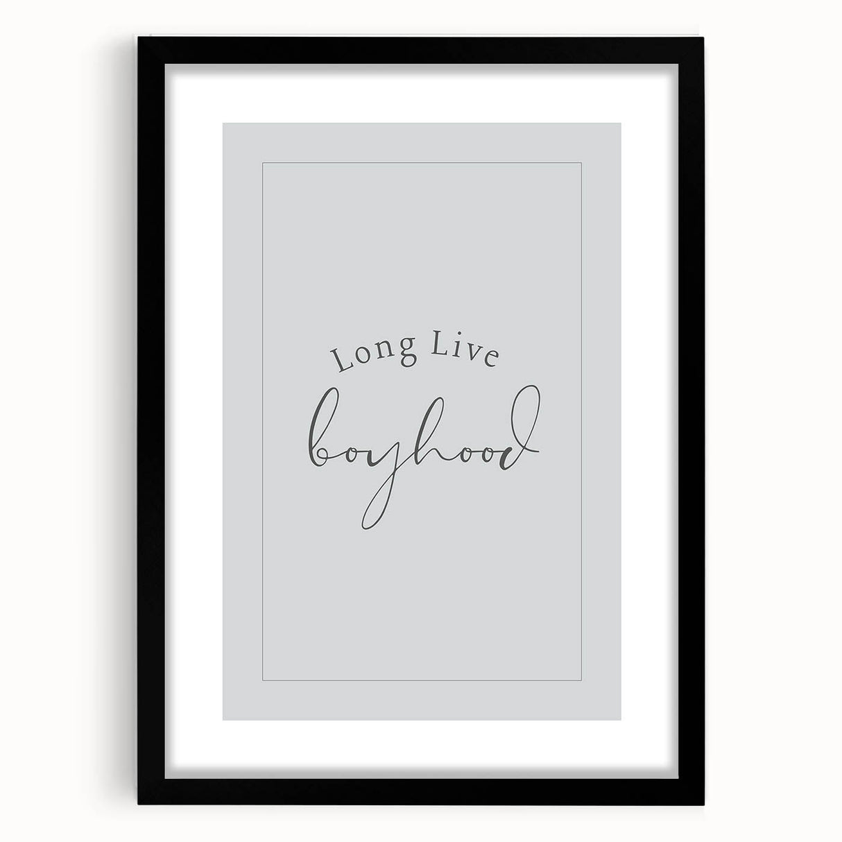 Rolled Paper Art Prints for Kids - Long Live Boyhood Quote