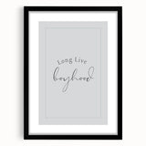 Rolled Paper Art Prints for Kids - Long Live Boyhood Quote