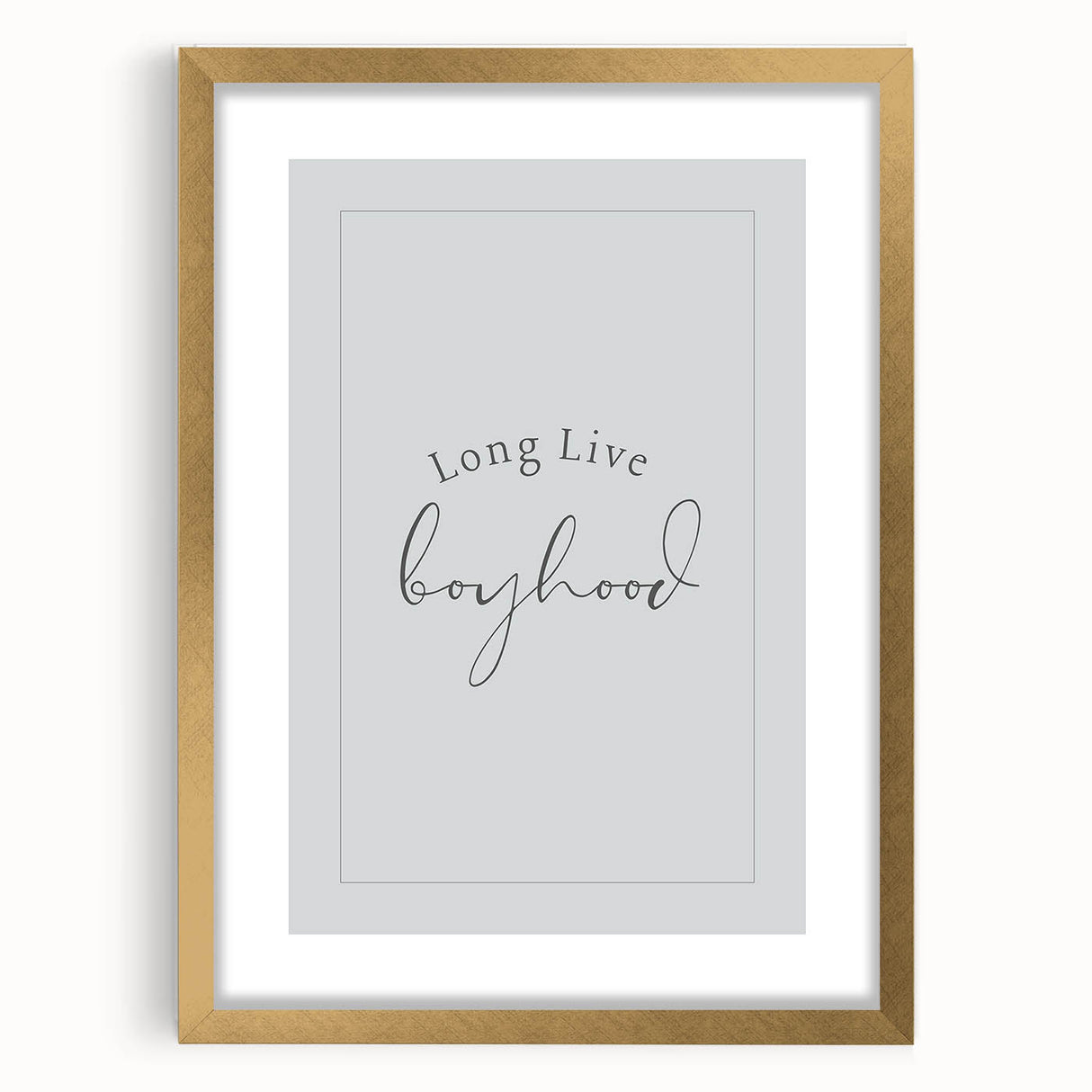 Rolled Paper Art Prints for Kids - Long Live Boyhood Quote