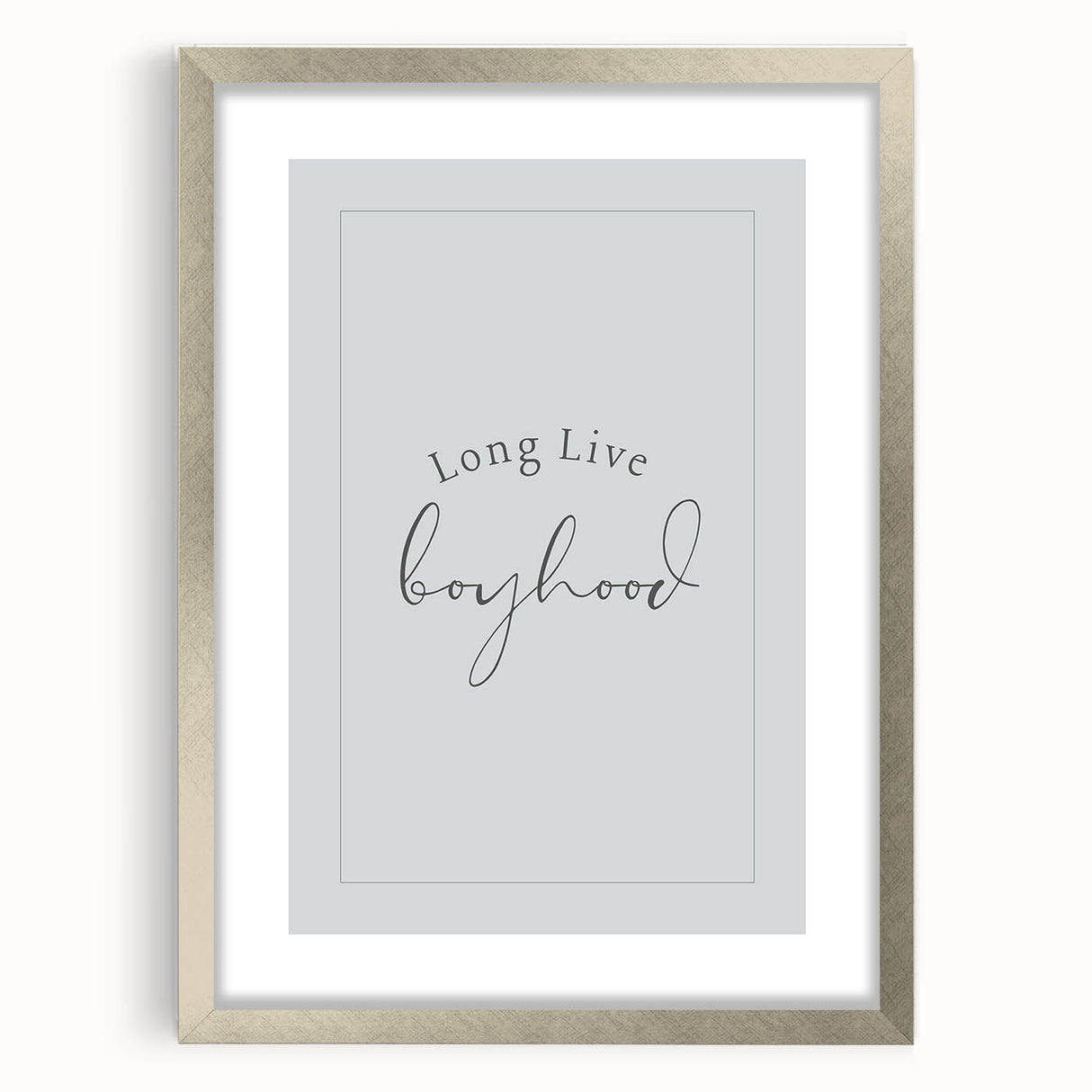 Rolled Paper Art Prints for Kids - Long Live Boyhood Quote