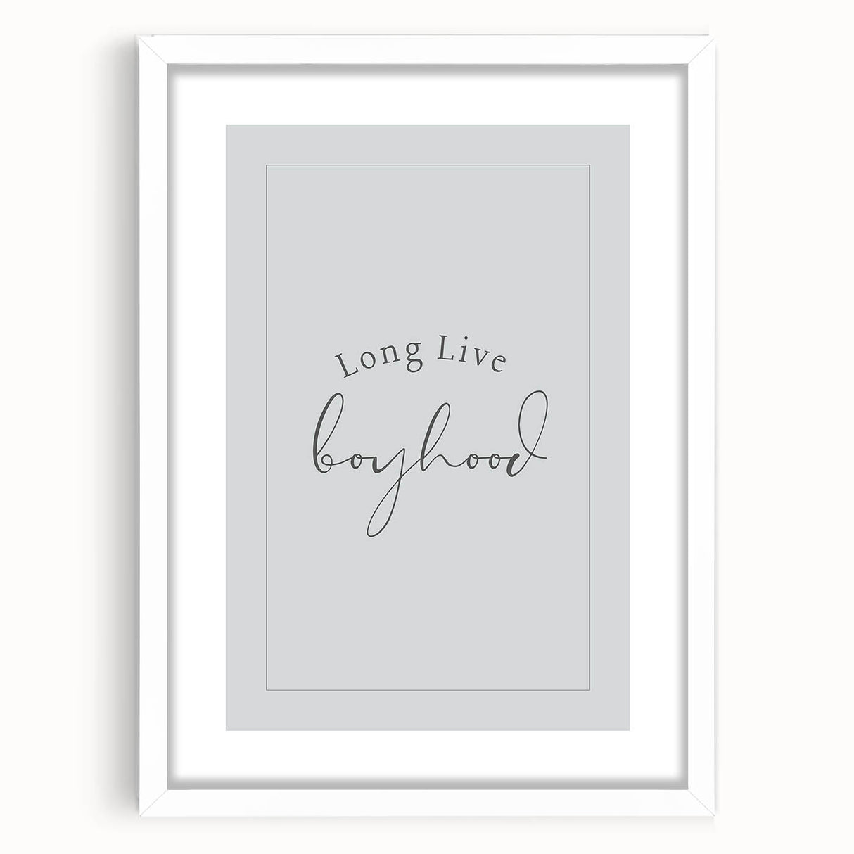 Rolled Paper Art Prints for Kids - Long Live Boyhood Quote