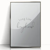 Rolled Paper Art Prints for Kids - Long Live Boyhood Quote
