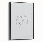Rolled Paper Art Prints for Kids - Long Live Boyhood Quote