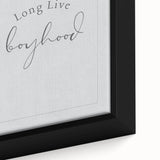 Rolled Paper Art Prints for Kids - Long Live Boyhood Quote