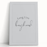 Rolled Paper Art Prints for Kids - Long Live Boyhood Quote