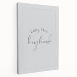 Rolled Paper Art Prints for Kids - Long Live Boyhood Quote