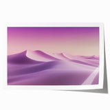 Desert landscape art print rolled up in a sturdy cardboard tube, showcasing warm tones of orange and yellow with textured details, ideal for home decor.