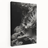 Large abstract canvas art featuring close-up natural elements in earth tones, ideal for kitchen wall decor.