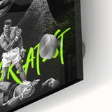 Iconic Pop Art Wall Art - Ali Canvas with Green and Black