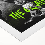 Iconic Pop Art Wall Art - Ali Canvas with Green and Black