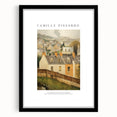 Extra large abstract art print with vibrant, colorful textures on a black framed canvas, ideal for living room decor.