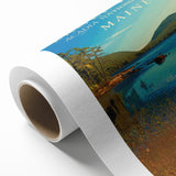 Retro Maine Travel Poster – Vintage Prints & Nostalgic Wall Art