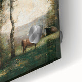 Wooded Landscape with Cows by Jean-Baptiste Corot - Classic Art Print