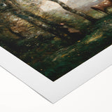 Wooded Landscape with Cows by Jean-Baptiste Corot - Classic Art Print