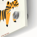 Playful Orange Cats – Boys Room Wall Art for Animal Lovers