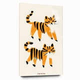 Playful Orange Cats – Boys Room Wall Art for Animal Lovers