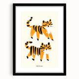 Playful Orange Cats – Boys Room Wall Art for Animal Lovers