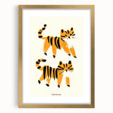 Playful Orange Cats – Boys Room Wall Art for Animal Lovers