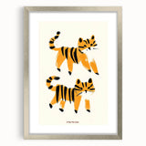 Playful Orange Cats – Boys Room Wall Art for Animal Lovers