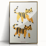 Playful Orange Cats – Boys Room Wall Art for Animal Lovers