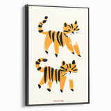Playful Orange Cats – Boys Room Wall Art for Animal Lovers