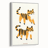 Playful Orange Cats – Boys Room Wall Art for Animal Lovers