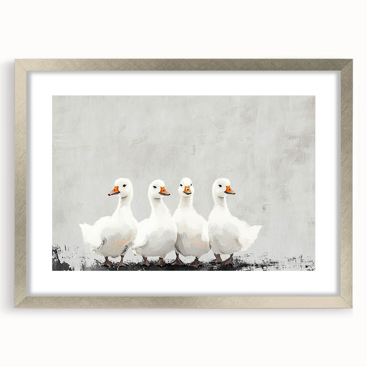 Elegant Geese Nursery Wall Art - Acrylic Nursery Art