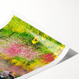 Extra large wall art featuring line art flowers in black on white, ideal for large living room walls.