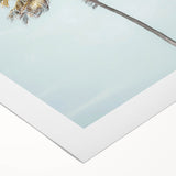 Art deco poster featuring a summer scene with pastel shades on rolled canvas, suitable for dining room decor.