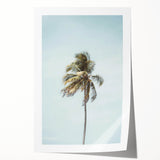 Rolled canvas print of summer-themed floral art in soft pastel shades, ideal for dining room wall art.