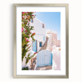 Textured abstract art print in muted earth tones on a silver framed canvas, suitable for bedroom decor.