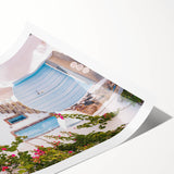 Extra large wall art featuring line art flowers in black on white, rolled canvas, ideal for large living room decor.