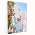 Large abstract painting on stretched canvas featuring a blend of warm summer hues, ideal for kitchen wall art.