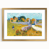 Abstract art print featuring swirling hues of blue and yellow on a framed canvas, suitable for bedroom or dining room decor.