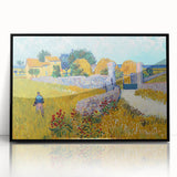 Large abstract wall art print in mid-century modernist style.