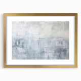 Abstract wall art print featuring gold and black strokes in a modern frame with a mat, ideal for contemporary home decor. Perfect for adding elegance to any room.