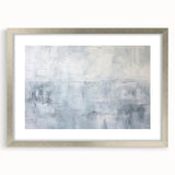 Abstract strokes wall art framed in silver with a mat, showcasing vibrant colors and dynamic patterns, ideal for modern home decor and art enthusiasts.