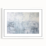 Abstract strokes wall art framed in white, showcasing vibrant colors and dynamic patterns, perfect for modern home decor or office settings.