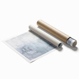 Abstract strokes wall art print featuring bold, colorful brushstrokes in shades of blue, pink, and yellow, showcasing a contemporary design perfect for modern decor.