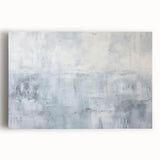 Colorful abstract strokes wall art on stretched canvas, showcasing vibrant hues of blue, orange, and yellow, perfect for modern home decor.