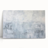 Abstract strokes wall art on stretched canvas, featuring vibrant colors like blue, pink, and gold, leaning against a neutral wall, adding a modern touch to decor.