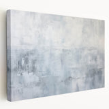 Abstract strokes wall art on stretched canvas, showcasing vibrant colors and dynamic brushwork from a side view. Perfect for modern home decor.