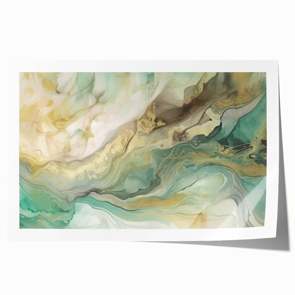 Abstract strokes wall art print showcasing vibrant colors and dynamic shapes, rolled for easy delivery, perfect for modern home decor. Ideal for art enthusiasts seeking contemporary style.