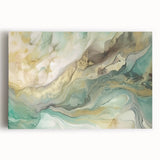 Abstract strokes wall art on stretched canvas, showcasing vibrant colors and dynamic patterns, perfect for modern home decor and artistic expression.