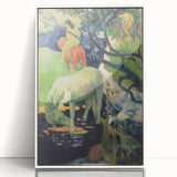 The White Horse: Paul Gauguin's Masterpiece Wall Art