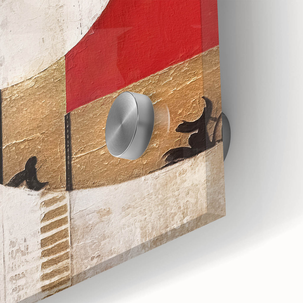 Abstract strokes wall art design in vibrant colors, showcasing fluid patterns and textures on acrylic glass, perfect for modern home decor.