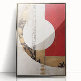 Framed abstract wall art featuring dynamic silver strokes on a textured background, elegantly displayed in a sleek frame, perfect for modern home decor.